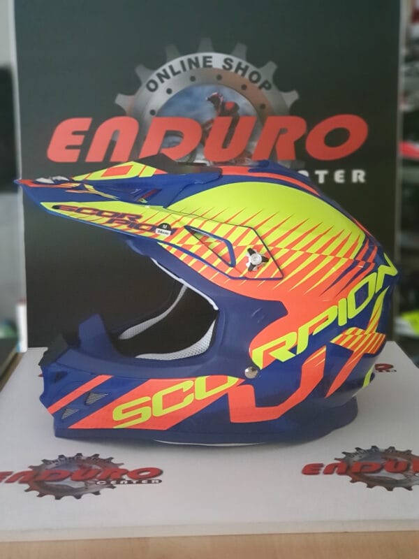 CAPACETE SCORPION VX 15 EVO AIR SIN RYLBLU/YLW/ORG - Image 3
