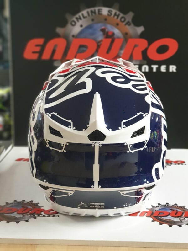 CAPACETE TROY LEE DESIGNS SE4 FACTORY WHT/RED/BLU - Image 9
