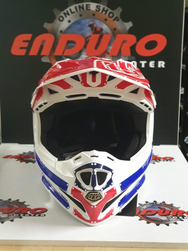 CAPACETE TROY LEE DESIGNS SE4 FACTORY WHT/RED/BLU - Image 6