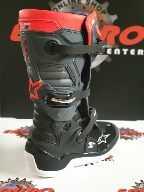 BOTAS ALPINESTARS TECH 7S BLK/GRY/RDFLU - Image 5