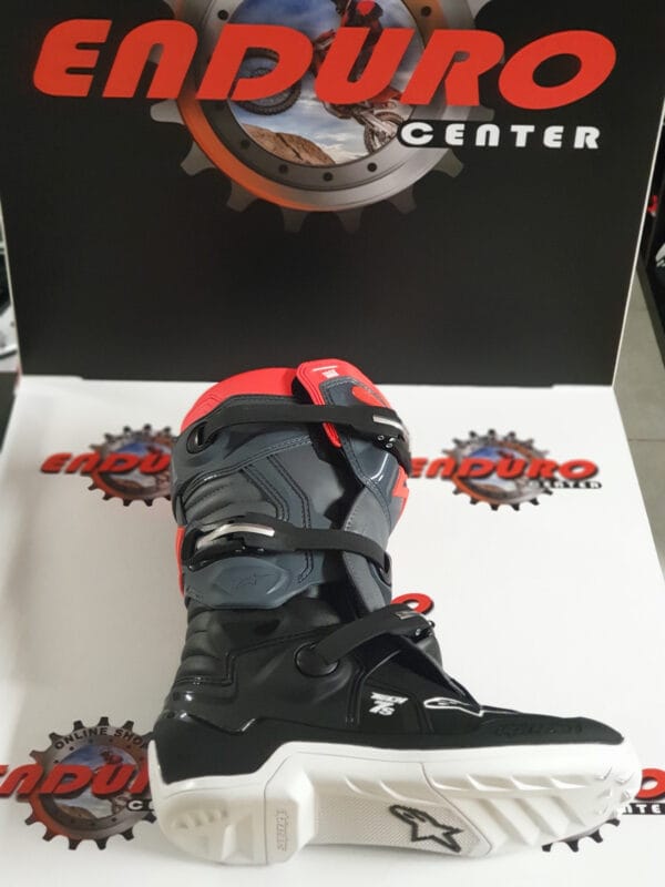BOTAS ALPINESTARS TECH 7S BLK/GRY/RDFLU - Image 8