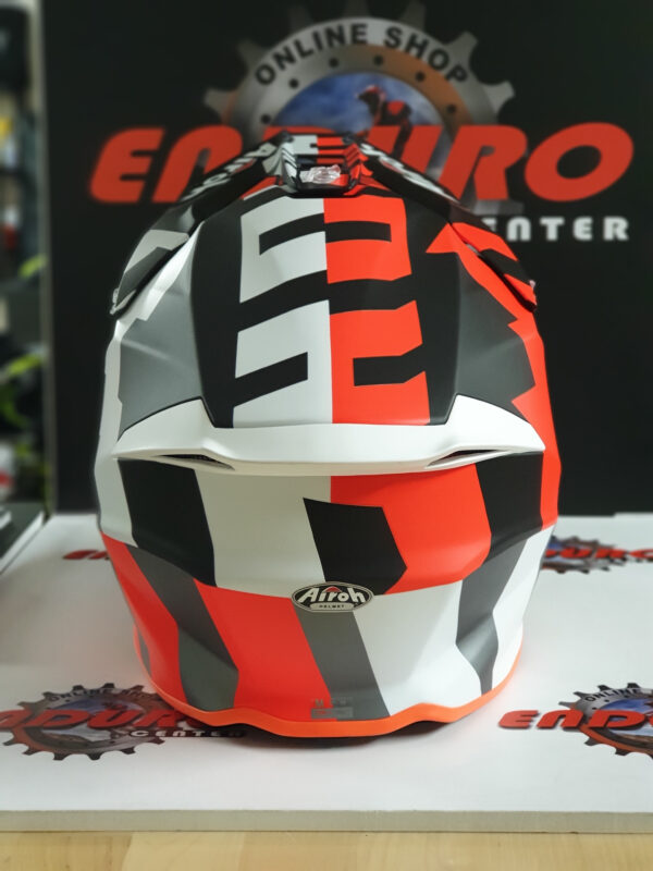 CAPACETE AIROH TWIST 2.0 FRAME ORGFLU/WHT/BLK - Image 4