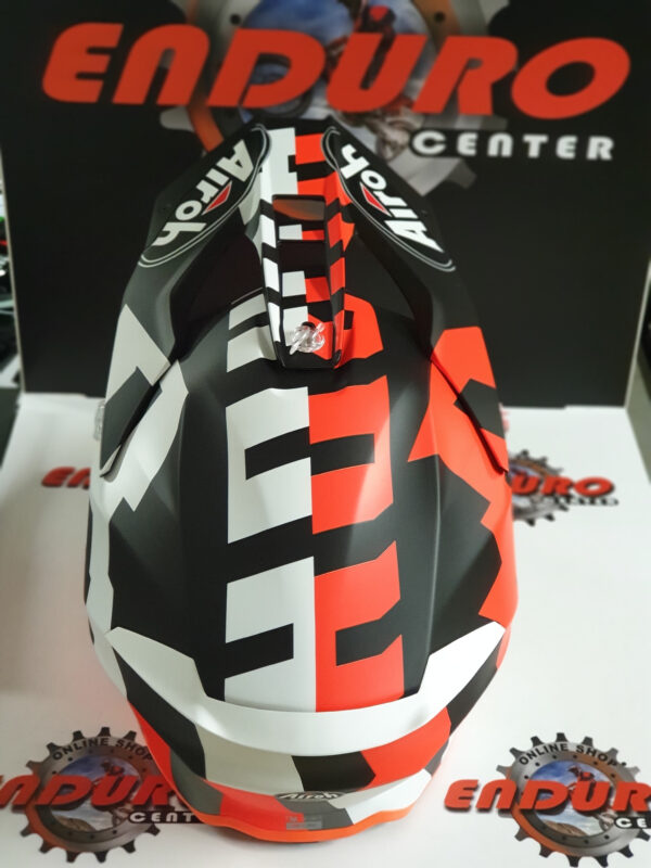 CAPACETE AIROH TWIST 2.0 FRAME ORGFLU/WHT/BLK - Image 5