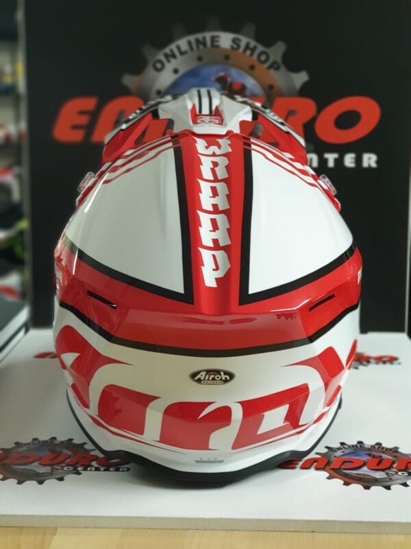 CAPACETE AIROH WRAAP BROKEN RED/WHT - Image 4