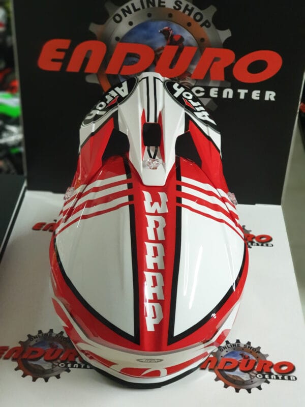 CAPACETE AIROH WRAAP BROKEN RED/WHT - Image 5