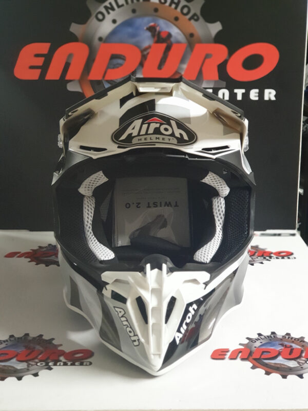 CAPACETE AIROH TWIST 2.0 FRAME GRY/WHT/BLK - Image 6