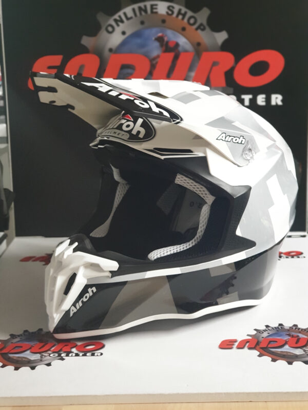 CAPACETE AIROH TWIST 2.0 FRAME GRY/WHT/BLK - Image 4