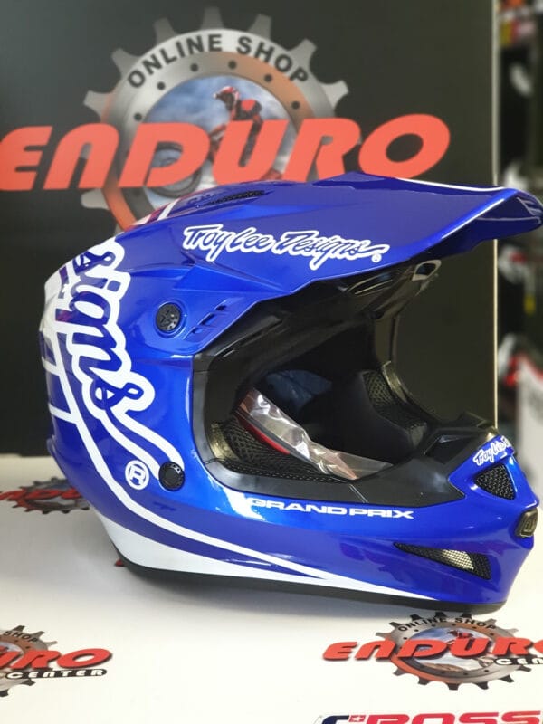CAPACETE TROY LEE DESIGNS GP SILHOUETTE RYLBLU/WHT - Image 2