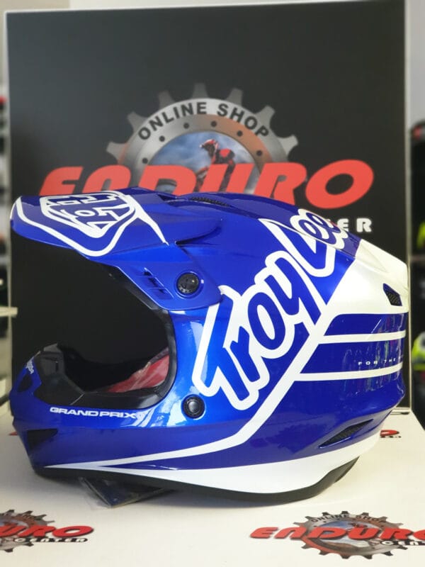 CAPACETE TROY LEE DESIGNS GP SILHOUETTE RYLBLU/WHT - Image 4