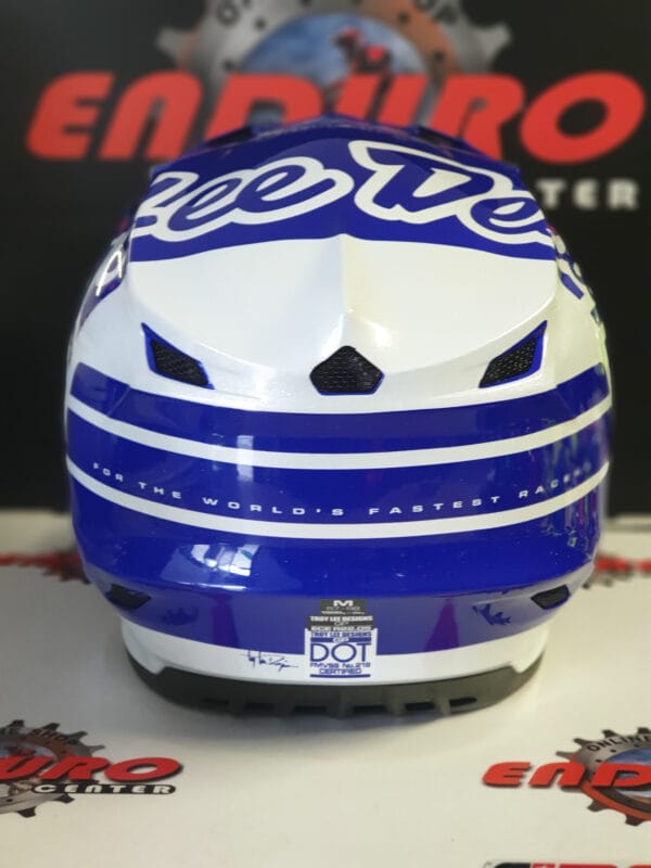 CAPACETE TROY LEE DESIGNS GP SILHOUETTE RYLBLU/WHT - Image 6