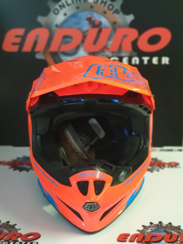 CAPACETE TROY LEE DESIGNS GP SILHOUETTE ORGFLU/BLU - Image 5
