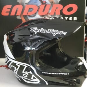 CAPACETE TROY LEE DESIGNS GP BLOCK BLK/WHT