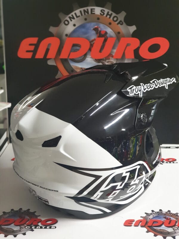 CAPACETE TROY LEE DESIGNS GP BLOCK BLK/WHT - Image 3