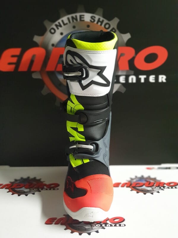 BOTAS ALPINESTARS TECH 7S ORGFLU/GRY/BLK/YLW - Image 6