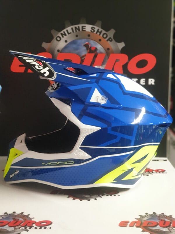 CAPACETE AIROH WRAAP MOOD BLUFLU/YLWFLU - Image 3