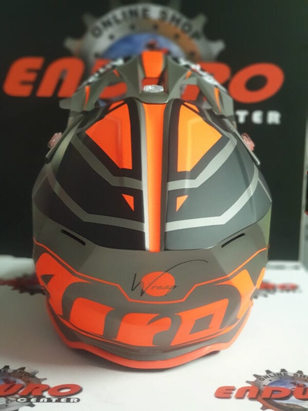 CAPACETE AIROH WRAAP MOOD BLK/GRY/ORG - Image 4