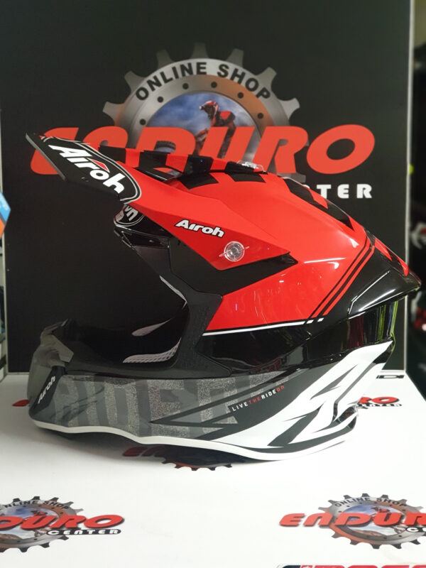 CAPACETE AIROH TWIST 2.0 TECH RED/GRY/BLK - Image 4