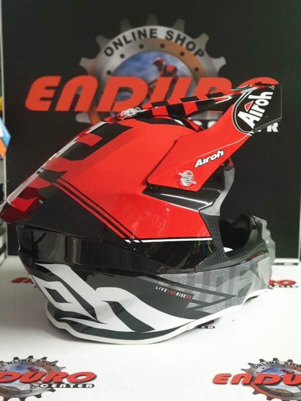 CAPACETE AIROH TWIST 2.0 TECH RED/GRY/BLK - Image 3