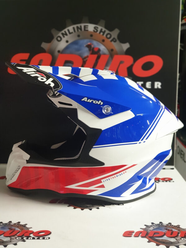 CAPACETE AIROH TWIST 2.0 TECH BLU/RED/WHT - Image 4