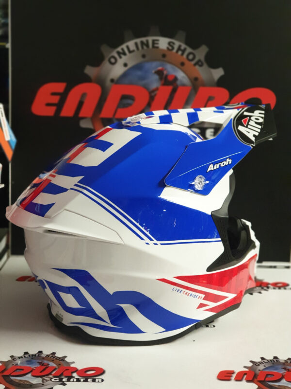 CAPACETE AIROH TWIST 2.0 TECH BLU/RED/WHT - Image 3