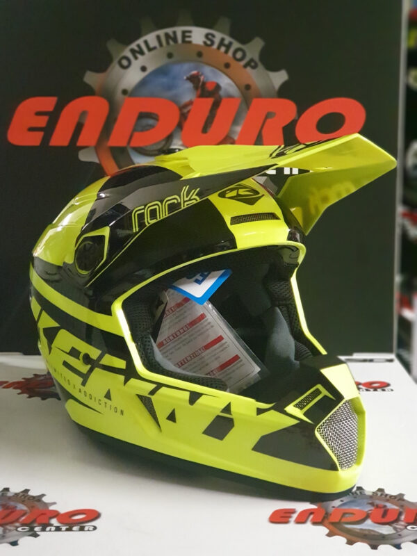 CAPACETE KENNY TRACK FOCUS GRAPHIC YLWFLU/BLK - Image 2