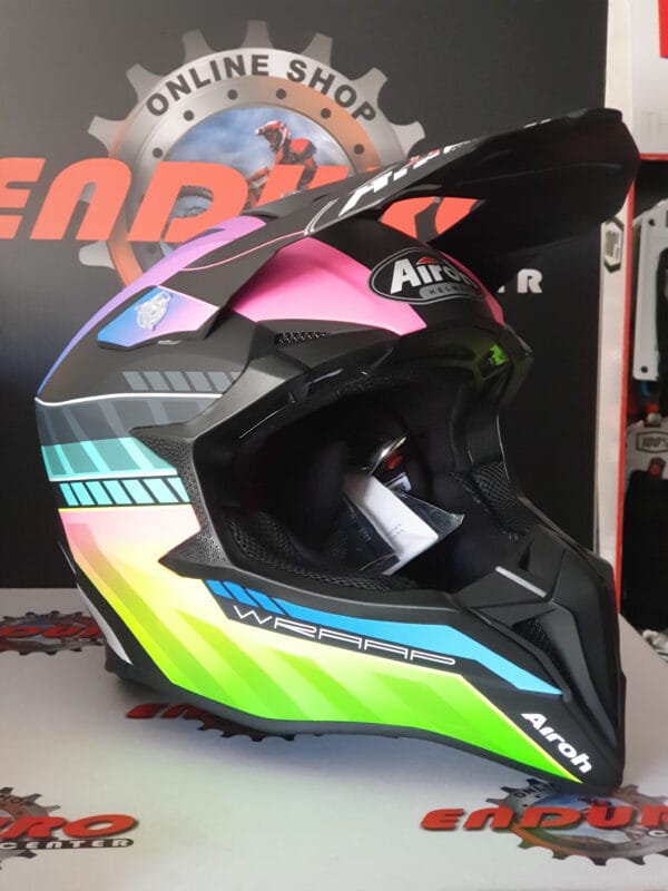 CAPACETE AIROH WRAAP PRISM MULTICOLOR MATT - Image 2