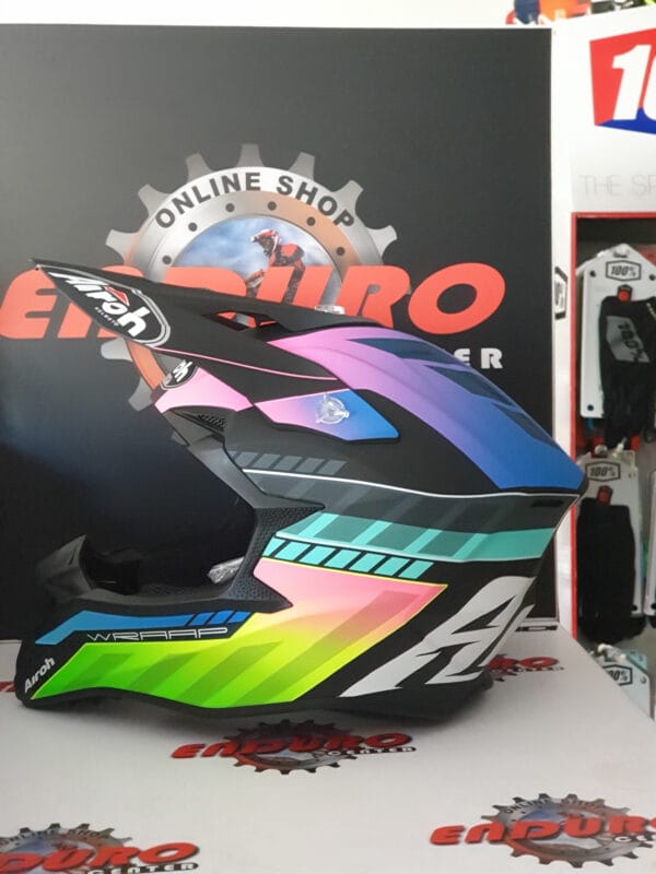 CAPACETE AIROH WRAAP PRISM MULTICOLOR MATT - Image 3