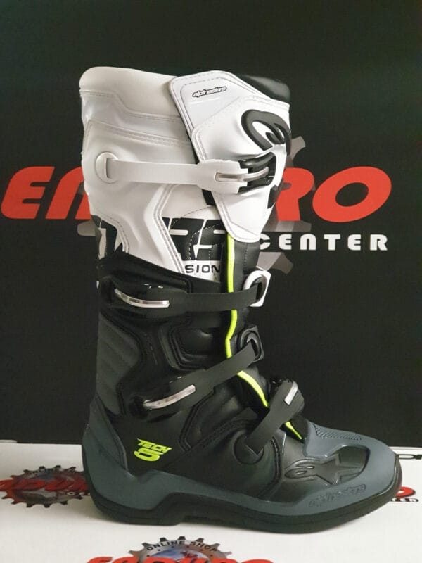 BOTAS ALPINESTARS TECH 5 GRY/BLK/WHT - Image 3