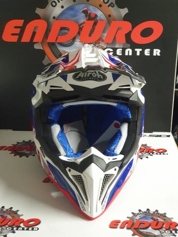 CAPACETE AIROH AVIATOR 3 RAINBOW WHT/RED/BLUE - Image 6