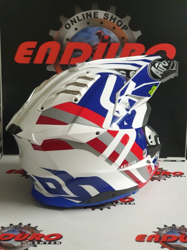 CAPACETE AIROH AVIATOR 3 RAINBOW WHT/RED/BLUE - Image 5