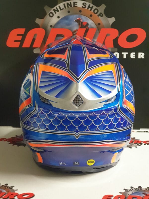 CAPACETE TROY LEE DESIGNS SE5 ECE LOWRIDER BLU/ORG - Image 8