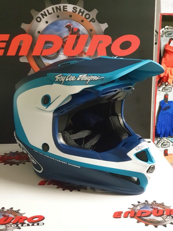 CAPACETE TROY LEE DESIGNS SE4 CORSA BLU/GRNWTR/WHT - Image 2