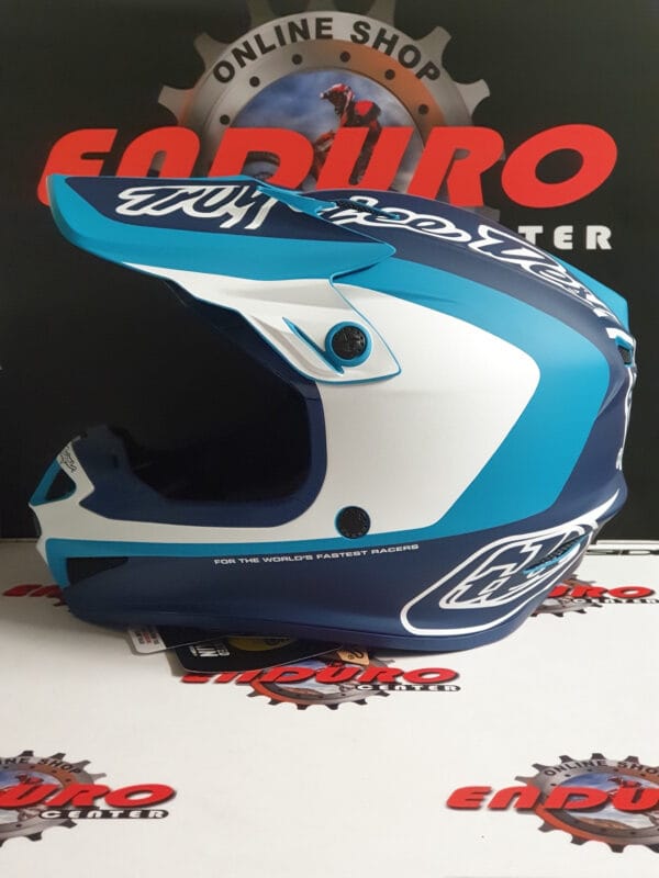 CAPACETE TROY LEE DESIGNS SE4 CORSA BLU/GRNWTR/WHT - Image 4