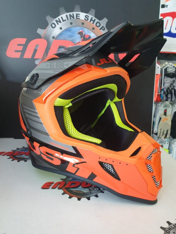 CAPACETE JUST1 J38 BLADE ORG/GRY/BLK - Image 2