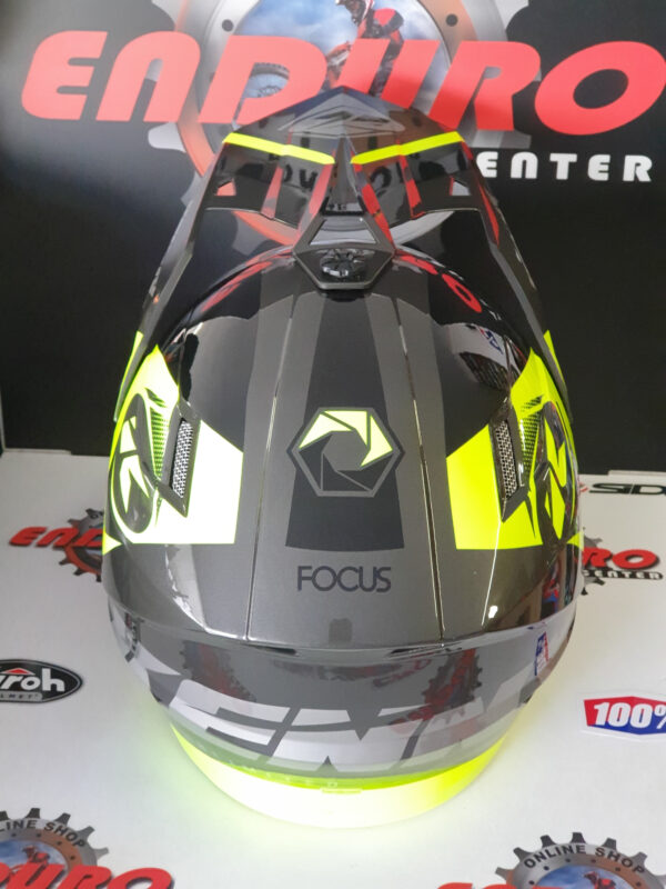 CAPACETE KENNY TRACK FOCUS GRAPHIC BLK/GRY/YLWFLU - Image 5