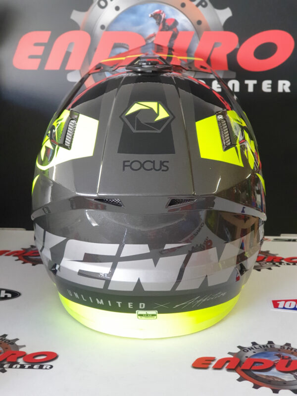 CAPACETE KENNY TRACK FOCUS GRAPHIC BLK/GRY/YLWFLU - Image 4