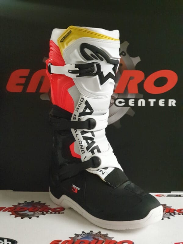 BOTAS ALPINESTARS TECH 3 BLK/ORG/WHT - Image 2
