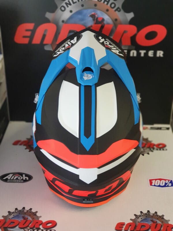 CAPACETE AIROH STRYCKER AXE BLU/ORGFLU/WHT - Image 6
