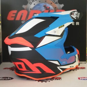 CAPACETE AIROH STRYCKER AXE BLU/ORGFLU/WHT