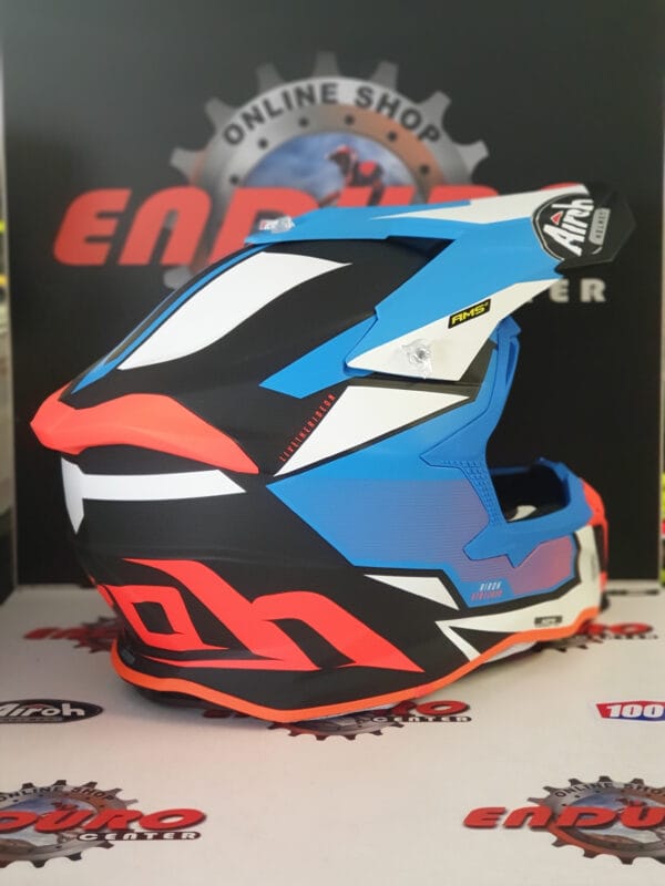 CAPACETE AIROH STRYCKER AXE BLU/ORGFLU/WHT - Image 3