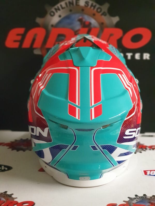 CAPACETE SCORPION VX 15 EVO AIR ARGO GRNWTR/BLU/RED - Image 4