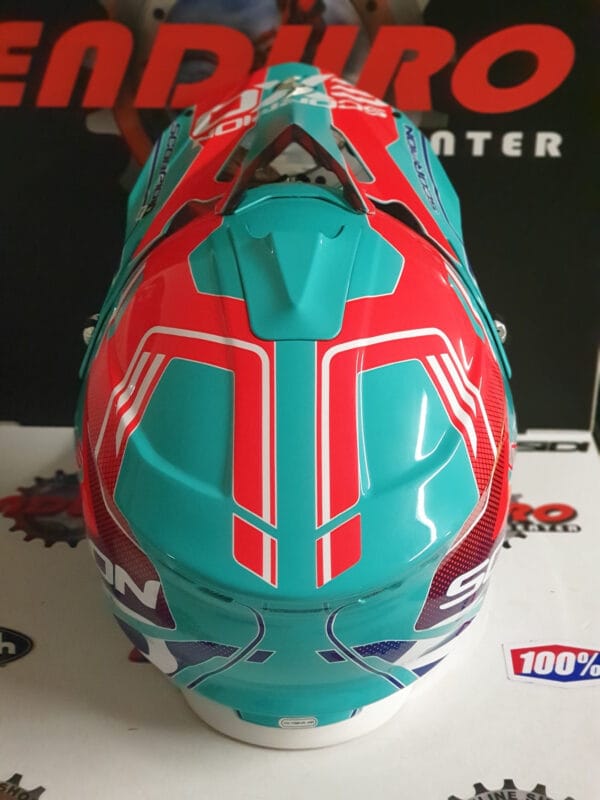 CAPACETE SCORPION VX 15 EVO AIR ARGO GRNWTR/BLU/RED - Image 5