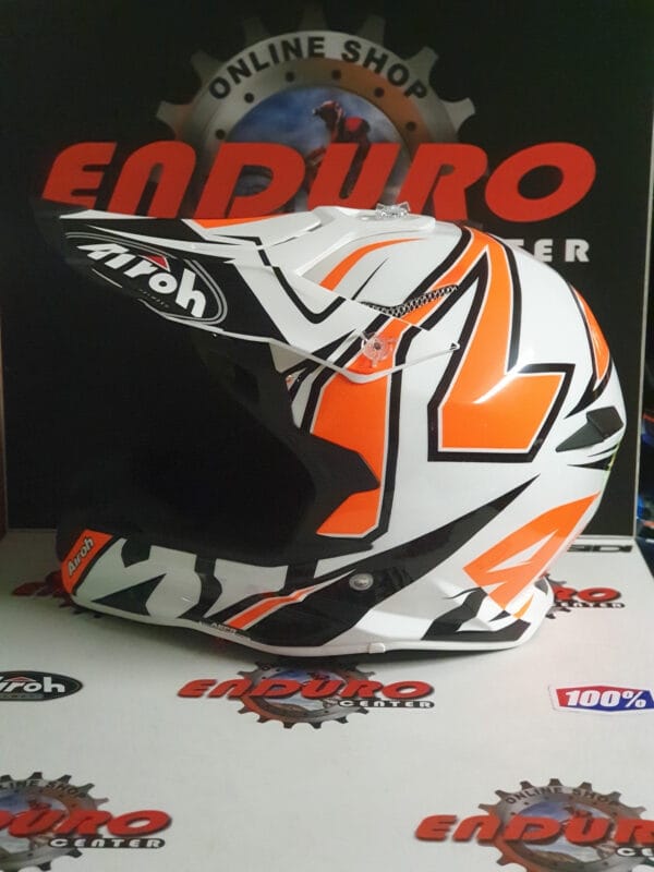 CAPACETE AIROH TERMINATOR OPEN VISION ORGFLU/WHT - Image 3