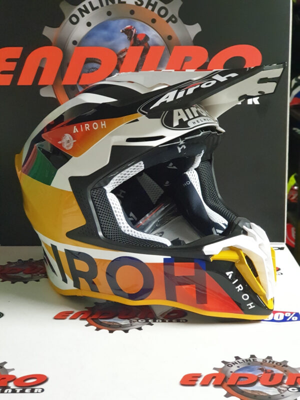 CAPACETE AIROH TWIST 2.0 LIFT WHT/BLU/ORG - Image 2