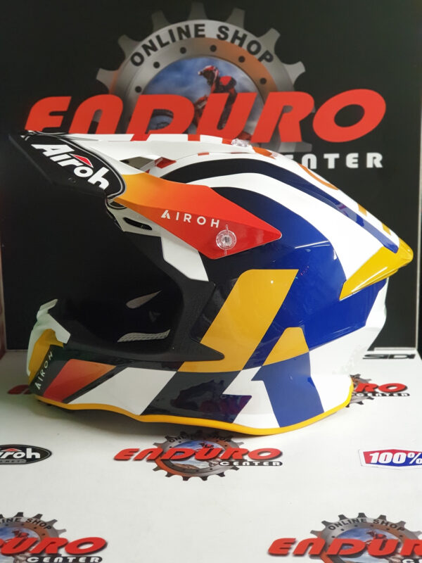 CAPACETE AIROH TWIST 2.0 LIFT WHT/BLU/ORG - Image 3