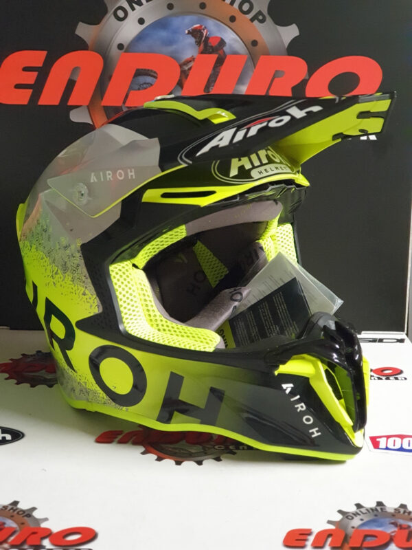 CAPACETE AIROH TWIST 2.0 BIT YLWFLU/GRY/BLK - Image 2