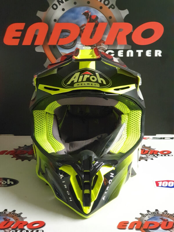 CAPACETE AIROH TWIST 2.0 BIT YLWFLU/GRY/BLK - Image 4