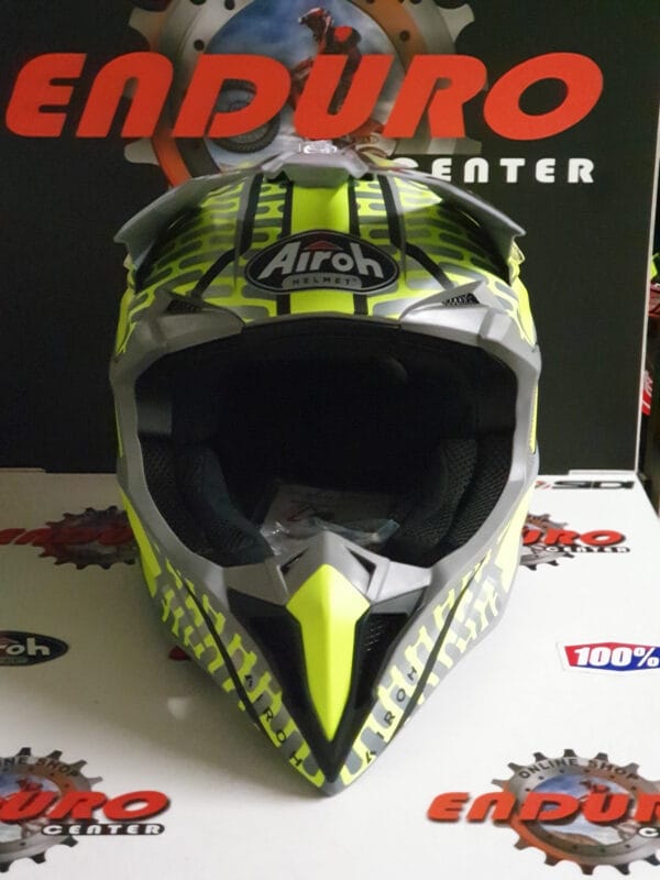 CAPACETE AIROH WRAAP IDOL YLWFLU/GRY MATE - Image 4