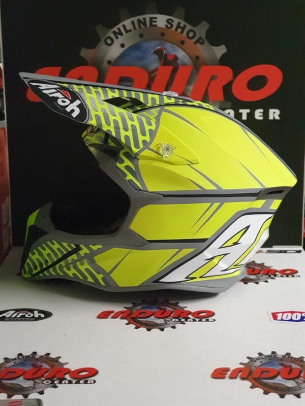 CAPACETE AIROH WRAAP IDOL YLWFLU/GRY MATE - Image 3