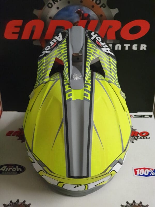 CAPACETE AIROH WRAAP IDOL YLWFLU/GRY MATE - Image 6